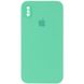 Чохол Silicone Case Square Full Camera Protective (AA) для Apple iPhone XS (5.8") Зелений / Spearmint (153044) 153044 фото 1