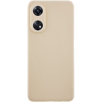 Силіконовий чохол Candy Full Camera для Oppo Reno 8 T 4G Бежевий / Antigue White (271512) 271512 фото