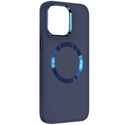TPU чохол Bonbon Metal Style with MagSafe для Apple iPhone 14 Plus (6.7") Синій / Cosmos Blue (251426) 251426 фото