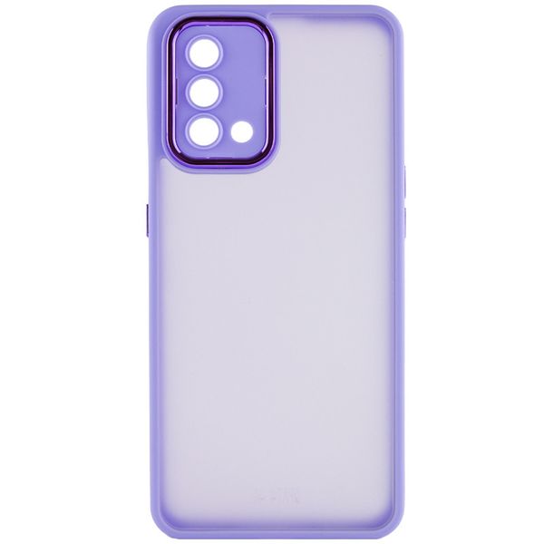 TPU+PC чохол Accent для Oppo A74 4G White / Purple (246132) 246132 фото