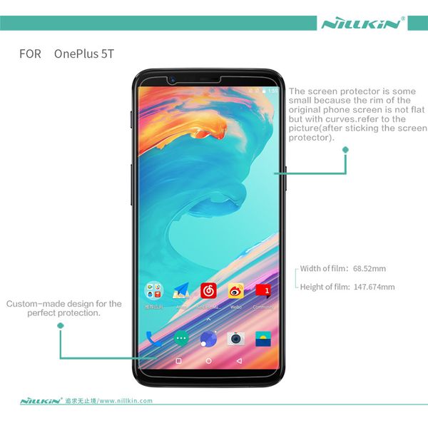 Захисна плівка Nillkin Crystal для OnePlus 5T Анти-відбитки (71882) 71882 фото