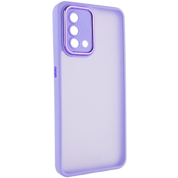 TPU+PC чохол Accent для Oppo A74 4G White / Purple (246132) 246132 фото