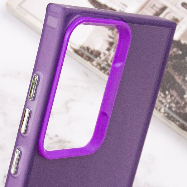 TPU+PC чохол Magic glow with protective edge для Samsung Galaxy S23 Ultra Purple (264286) 264286 фото