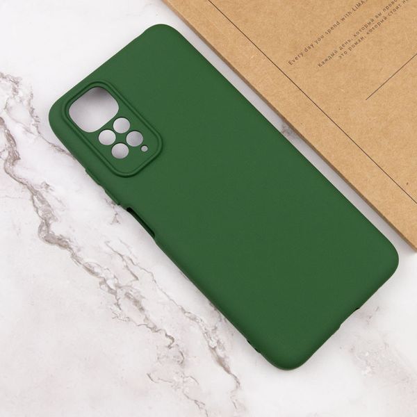 Чохол Silicone Cover Lakshmi Full Camera (A) для Xiaomi Redmi 10 Зелений / Dark green (222426) 222426 фото