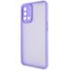 TPU+PC чохол Accent для Oppo A74 4G White / Purple (246132) 246132 фото 1