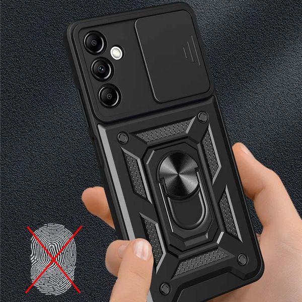 Ударостійкий чохол Camshield Serge Ring for Magnet для Samsung Galaxy M52 Чорний (203835) 203835 фото