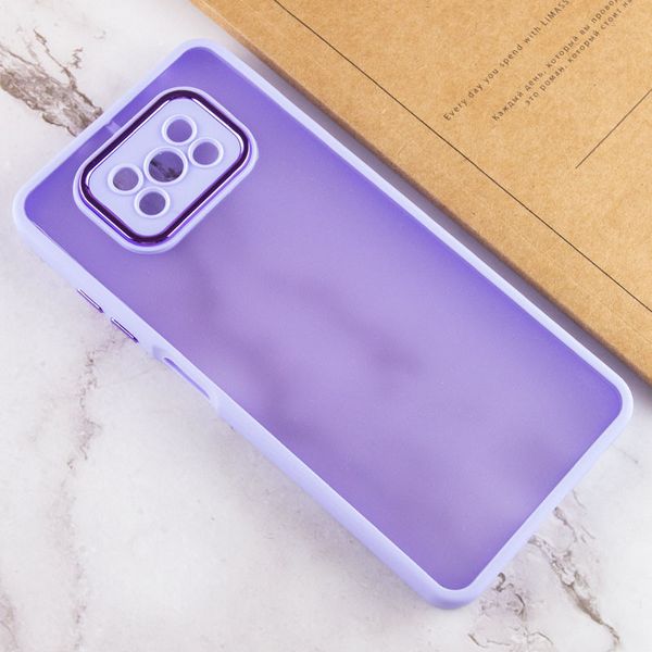 TPU+PC чохол Accent для Xiaomi Poco X3 Pro White / Purple (227040) 227040 фото