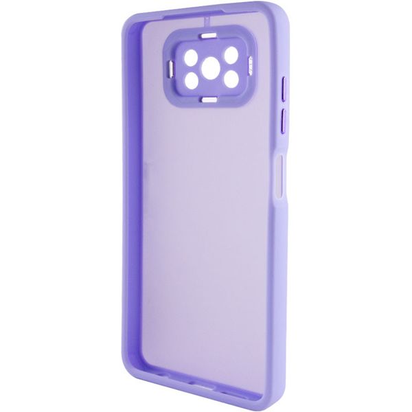 TPU+PC чохол Accent для Xiaomi Poco X3 Pro White / Purple (227040) 227040 фото