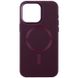 Шкіряний чохол Bonbon Leather Metal Style with MagSafe для Apple iPhone 14 (6.1") Бордовий / Plum (257241) 257241 фото 1