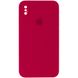 Чохол Silicone Case Square Full Camera Protective (AA) для Apple iPhone XS (5.8") Червоний / Rose Red (153047) 153047 фото 1