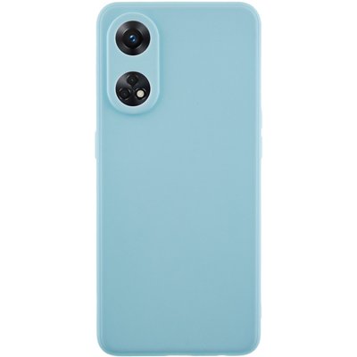 Силіконовий чохол Candy Full Camera для Oppo Reno 8 T 4G Бірюзовий / Turquoise (271514) 271514 фото