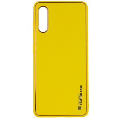 Кожаный чехол Xshield для Samsung Galaxy A50 (A505F) / A50s / A30s Желтый / Yellow (171599) 171599 фото