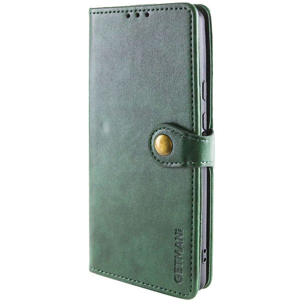 Шкіряний чохол книжка GETMAN Gallant (PU) для Xiaomi Redmi Note 13 Зелений (271146) 271146 фото