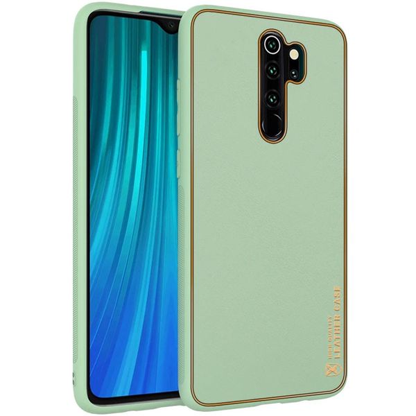 Шкіряний чохол Xshield для Xiaomi Redmi Note 8 Pro Зелений / Pistachio (261846) 261846 фото