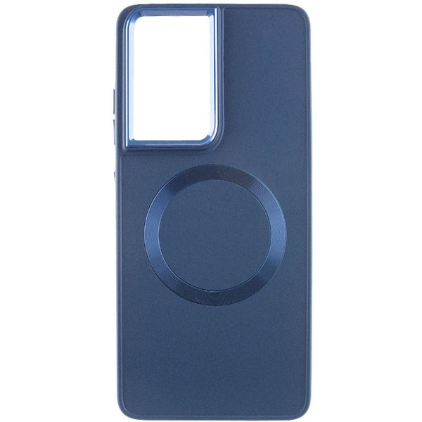 TPU чохол Bonbon Metal Style with MagSafe для Samsung Galaxy S21 Ultra Синій / Cosmos Blue (258582) 258582 фото