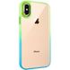 Чохол TPU+PC Fresh sip series для Apple iPhone XS Max (6.5") Бірюзовий / лимонний (217854) 217854 фото 4