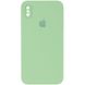 Чохол Silicone Case Square Full Camera Protective (AA) для Apple iPhone XS (5.8") М'ятний / Mint (153048) 153048 фото 1