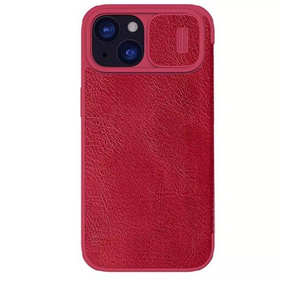 Шкіряний чохол (книжка) Nillkin Qin Pro Camshield для Apple iPhone 15 Plus (6.7") Червоний (267158) 267158 фото