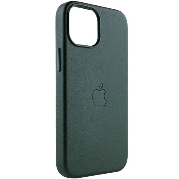 Шкіряний чохол Leather Case (AAA) with MagSafe для Apple iPhone 14 Plus (6.7") Green (247156) 247156 фото