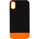 Чохол TPU+PC Bichromatic для Apple iPhone X (5.8") Black / Orange (214056) 214056 фото 1