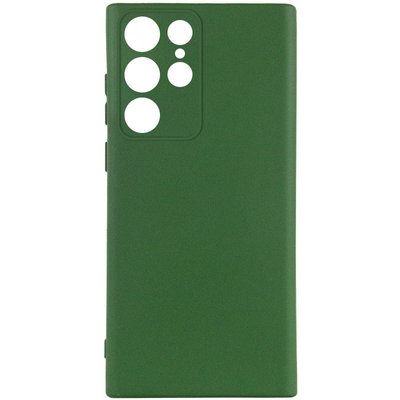 Чохол Silicone Cover Lakshmi Full Camera (A) для Samsung Galaxy S23 Ultra Зелений / Dark green (231090) 231090 фото