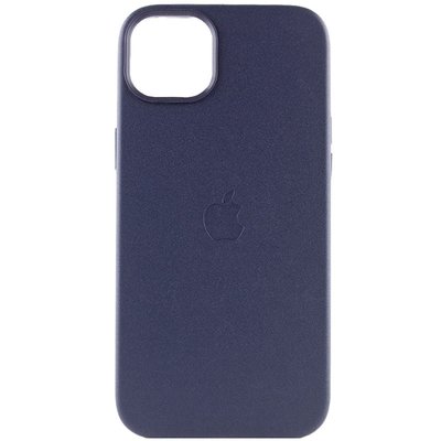 Шкіряний чохол Leather Case (AAA) with MagSafe для Apple iPhone 14 Plus (6.7") Ink (247157) 247157 фото