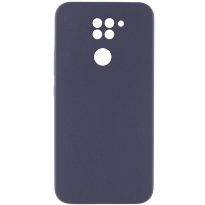 Чохол Silicone Cover Lakshmi Full Camera (AAA) для Xiaomi Redmi Note 9 Сірий / Dark Gray (264108) 264108 фото