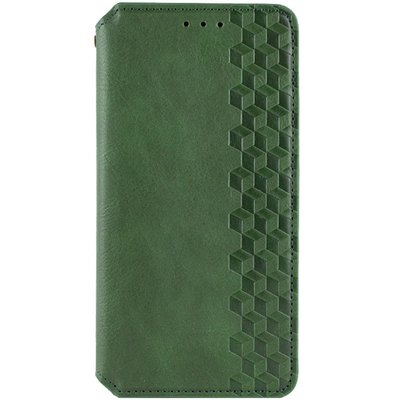 Шкіряний чохол книжка GETMAN Cubic (PU) для Samsung Galaxy A34 5G Зелений (246559) 246559 фото