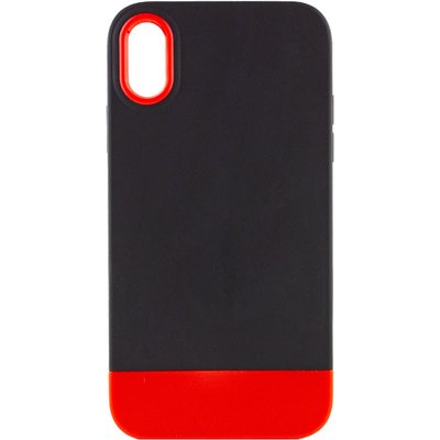 Чохол TPU+PC Bichromatic для Apple iPhone X (5.8") Black / Red (214057) 214057 фото