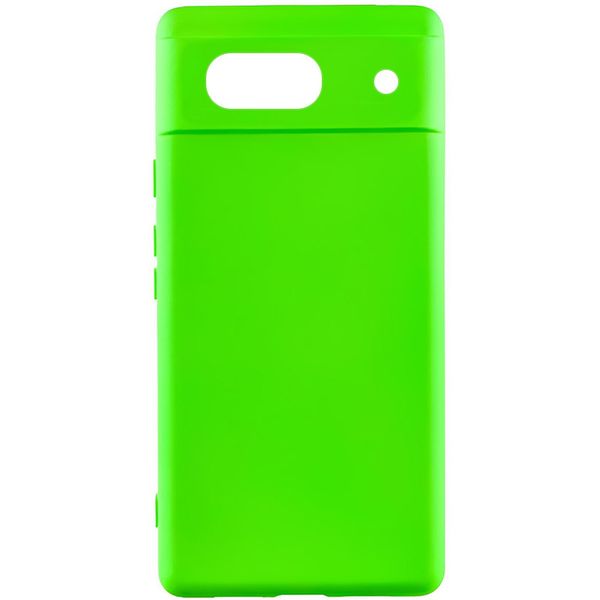 Чохол Silicone Cover Lakshmi (A) для Google Pixel 7a Салатовий / Neon Green (267040) 267040 фото