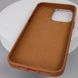 Шкіряний чохол Bonbon Leather Metal Style with MagSafe для Apple iPhone 14 (6.1") Коричневий / Brown (257244) 257244 фото 5