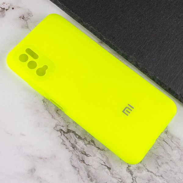 Чохол Silicone Cover Full Camera (AA) для Xiaomi Redmi Note 10 5G Салатовий / Neon green (188012) 188012 фото