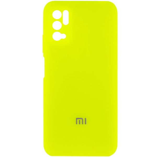 Чохол Silicone Cover Full Camera (AA) для Xiaomi Redmi Note 10 5G Салатовий / Neon green (188012) 188012 фото