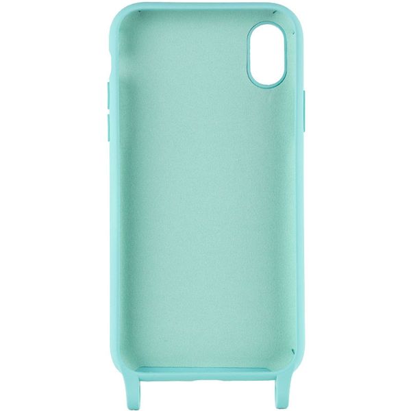 Чохол Cord case з довгим кольоровим ремінцем для Apple iPhone XR (6.1") Бірюзовий / Marine Green (220563) 220563 фото