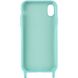 Чохол Cord case з довгим кольоровим ремінцем для Apple iPhone XR (6.1") Бірюзовий / Marine Green (220563) 220563 фото 3