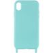 Чохол Cord case з довгим кольоровим ремінцем для Apple iPhone XR (6.1") Бірюзовий / Marine Green (220563) 220563 фото 2