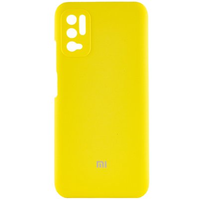 Чохол Silicone Cover Full Camera (AAA) для Xiaomi Redmi Note 10 5G Жовтий / Bright Yellow (190719) 190719 фото