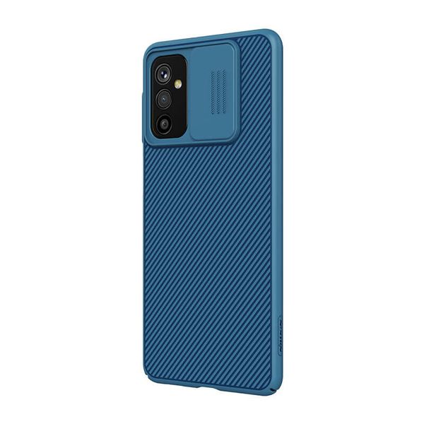 Карбонова накладка Nillkin Camshield (зі шторкою для камери) для Samsung Galaxy M52 Синій / Blue (202953) 202953 фото