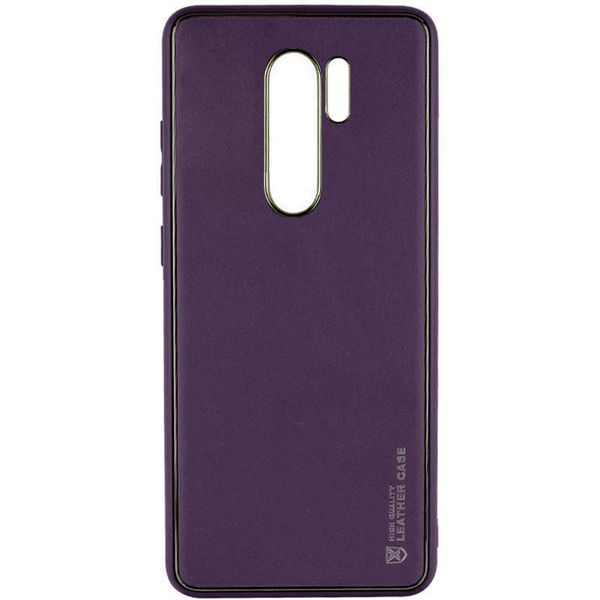 Шкіряний чохол Xshield для Xiaomi Redmi Note 8 Pro Фіолетовий / Dark Purple (261855) 261855 фото