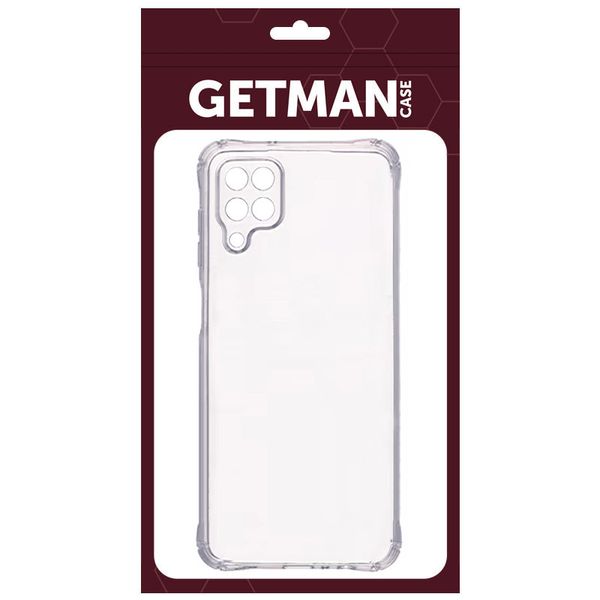 TPU чехол GETMAN Ease logo усиленные углы Full Camera для Samsung Galaxy M32 Бесцветный (прозрачный) (283044) 283044 фото