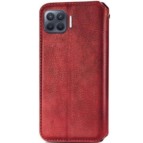 Шкіряний чохол книжка GETMAN Cubic (PU) для Oppo A73 Червоний (155643) 155643 фото