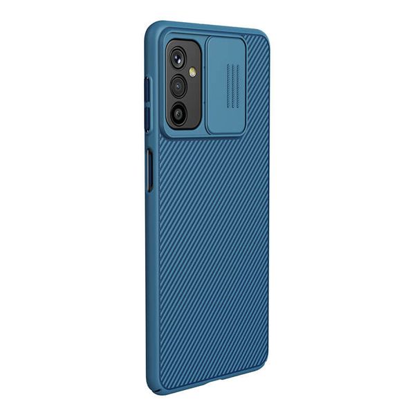 Карбонова накладка Nillkin Camshield (зі шторкою для камери) для Samsung Galaxy M52 Синій / Blue (202953) 202953 фото