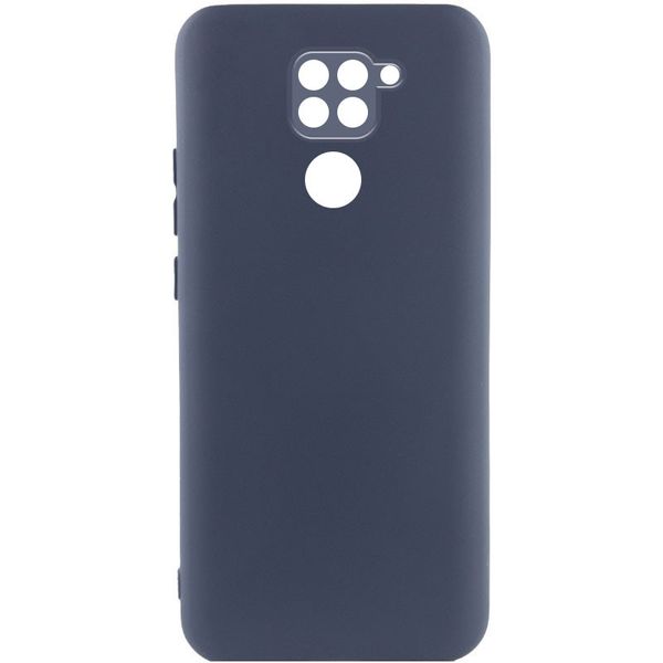 Чехол TPU GETMAN Liquid Silk Full Camera для Xiaomi Redmi Note 9 / Redmi 10X Синий / Midnight Blue (299639) 299639 фото