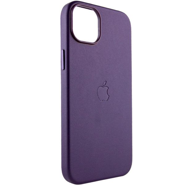 Шкіряний чохол Leather Case (AAA) with MagSafe для Apple iPhone 14 Plus (6.7") Violet (247161) 247161 фото