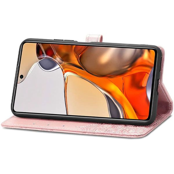 Кожаный чехол (книжка) Art Case с визитницей для Xiaomi Redmi 10A Розовый (217077) 217077 фото