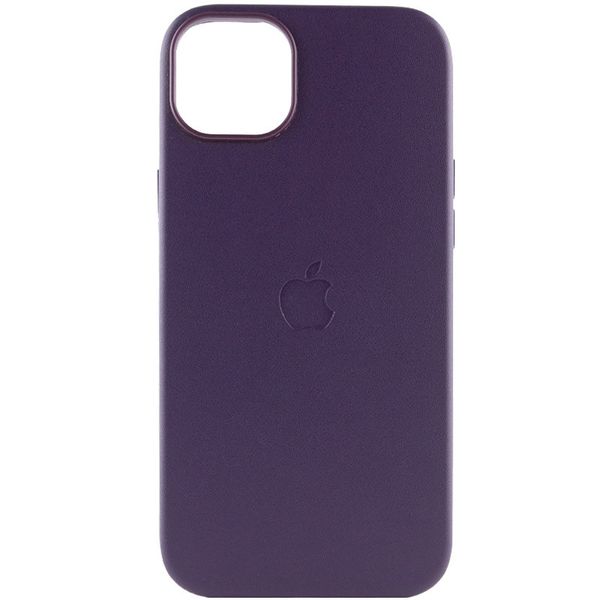 Шкіряний чохол Leather Case (AAA) with MagSafe для Apple iPhone 14 Plus (6.7") Violet (247161) 247161 фото