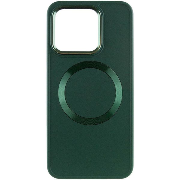 TPU чохол Bonbon Metal Style with MagSafe для Xiaomi Redmi Note 13 Pro+ Зелений / Pine green (280460) 280460 фото