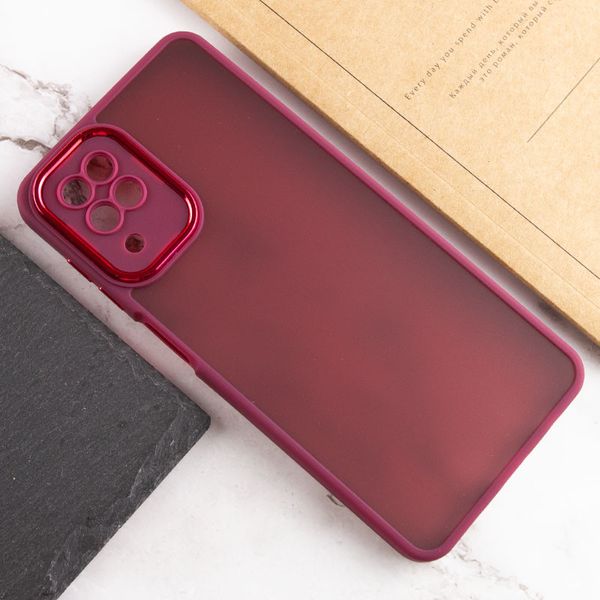 TPU+PC чохол Accent для Samsung Galaxy A12 Magenta (246155) 246155 фото