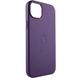 Шкіряний чохол Leather Case (AAA) with MagSafe для Apple iPhone 14 Plus (6.7") Violet (247161) 247161 фото 2