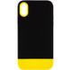 Чохол TPU+PC Bichromatic для Apple iPhone X (5.8") Black / Yellow (214058) 214058 фото 1